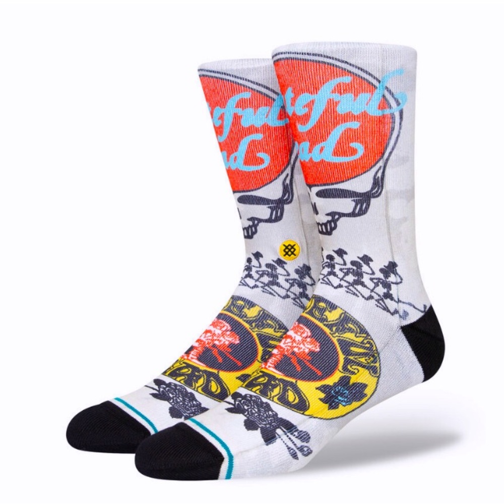 NWT GRATEFUL DEAD X STANCE POLY CREW SOCKS.
